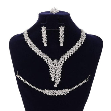 NEW ARRIVAL - Fabulous Luxury AAA+ Cubic Zirconia Diamonds Jewellery Set - The Jewellery Supermarket